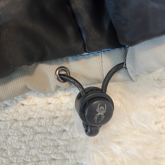 Spyder jacket ski snowboard removable hood zip pockets blue gray black XXL boys - Picture 15 of 16